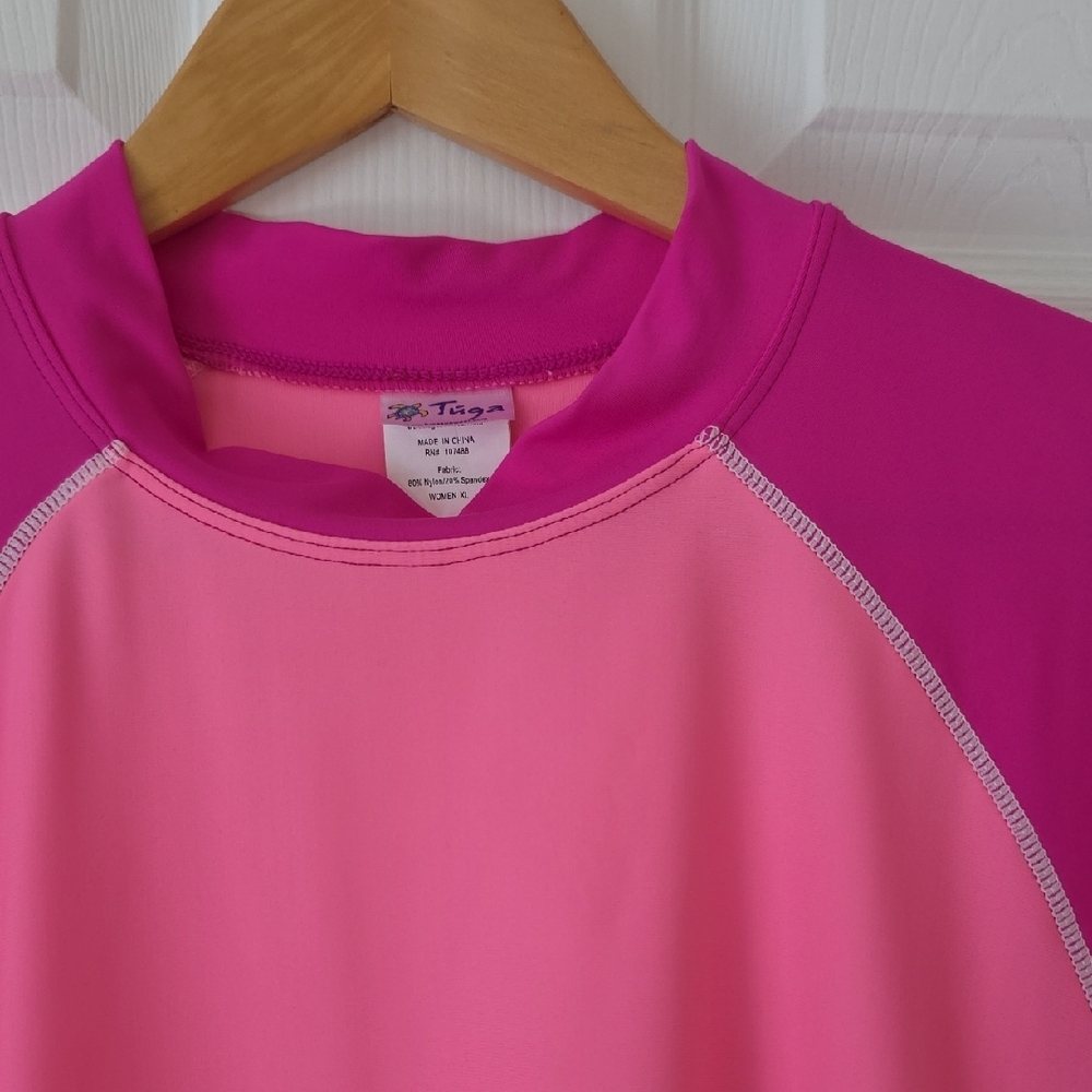 Tuga Women's Pink Rash Guard - Picture 6 of 11